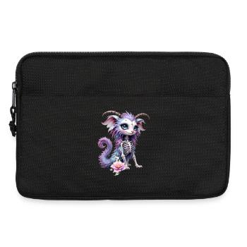 Créature pastel avec des os floraux - Sacoche pour ordinateur portable 13 pouces - noir - Devant