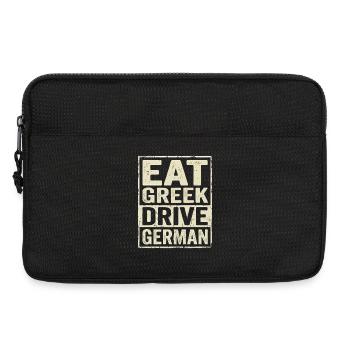 Eat Greek Drive anglais - Sacoche pour ordinateur portable 13 pouces - noir - Devant
