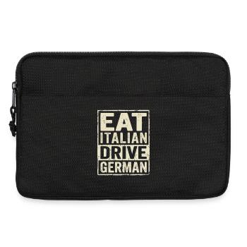Eat Italian Drive German - Laptop bag 13" - black - Front