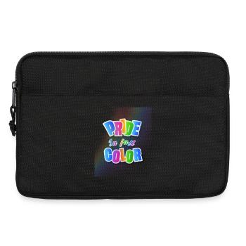 Pride in rainbow colours - Laptop bag 13" - black - Front