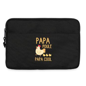 Papa Poule Papa Cool - Sacoche pour ordinateur portable 13 pouces - noir - Devant