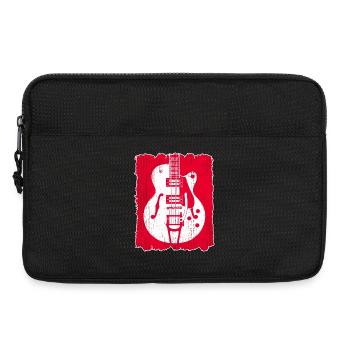 Graffiti-Gitarren-Silhouette - Laptoptasche 13" - Schwarz - Vorne