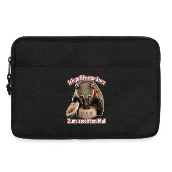 Ich prüfe nur kurz, Zum zwölften Mal - Laptoptasche 13" - Schwarz - Vorne