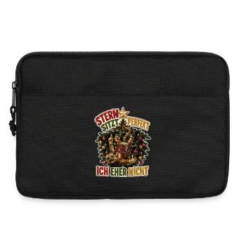 Stern sitzt perfekt - Laptoptasche 13" - Schwarz - Vorne