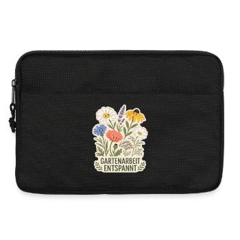Gartenarbeit entspannt - Laptoptasche 13" - Schwarz - Vorne