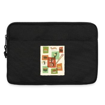 Sushi Mid-Century Pop Art - Laptop bag 13" - black - Front