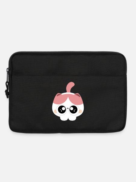 Bubblegum Eyes Cat - Laptop bag 13" - black