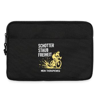 Schotter Freiheit – Mein Therapieweg - Laptoptasche 13" - Schwarz - Vorne