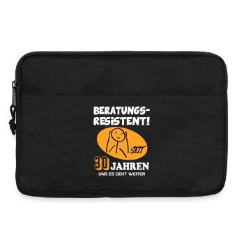Comic Geburtstag 30 Jahre Happy Birthday - Laptoptasche 13" - Schwarz - Vorne