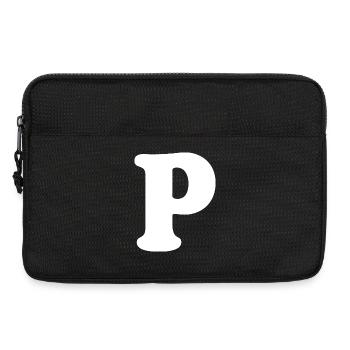 Impression en grand style P | Lettre P | P Logo - Sacoche pour ordinateur portable 13 pouces - noir - Devant