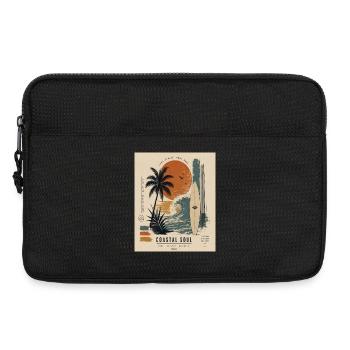 Coastal Soul Surf Poster - Laptop bag 13" - black - Front