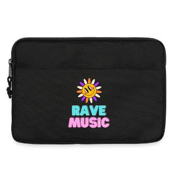 Sunshine Rave Music Neon Design - Laptop bag 13" - black - Front