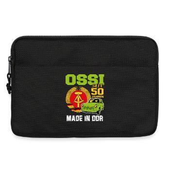 Geburtstag DDR Ossi Ost Produkt 50 Jahre - Laptoptasche 13" - Schwarz - Vorne