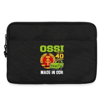 Geburtstag DDR Ossi Ost Produkt 40 Jahre - Laptoptasche 13" - Schwarz - Vorne