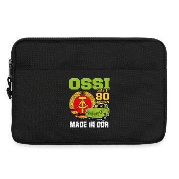 Geburtstag DDR Ossi Ost Produkt 80 Jahre - Laptoptasche 13" - Schwarz - Vorne