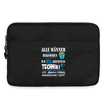 20. Geburtstag Handwerker Technik Werkzeug - Laptoptasche 13" - Schwarz - Vorne