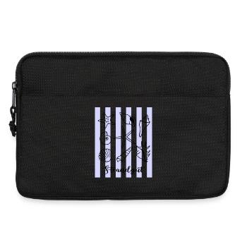 Strandgut Muscheln Seesterne und Krebs - Laptoptasche 13" - Schwarz - Vorne