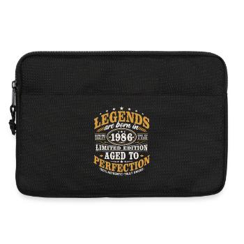 1986 Jahrgang Vintage Geburtstag Geschenk Retro - Laptoptasche 13" - Schwarz - Vorne