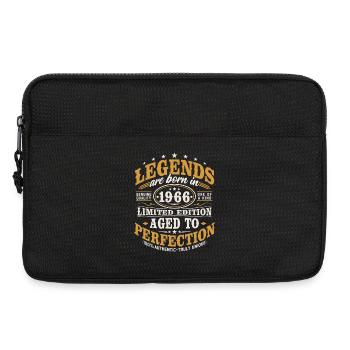 1966 Jahrgang Vintage Geburtstag Geschenk Retro - Laptoptasche 13" - Schwarz - Vorne