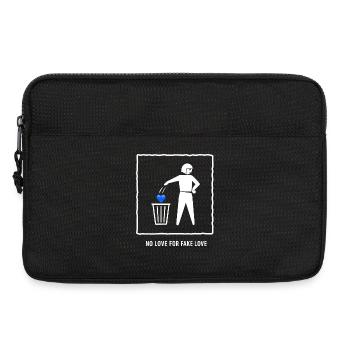 Pas d’amour pour un amour faux - Sacoche pour ordinateur portable 13 pouces - noir - Devant