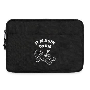 It's a sin to die, love life - Laptop bag 13" - black - Front