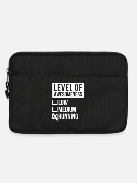 Laufen Laufen Laufen - Laptoptasche 13" - Schwarz