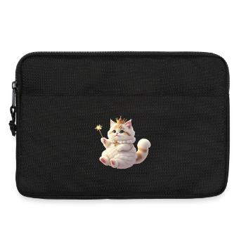 Chat fantastique à fourrure - Sacoche pour ordinateur portable 13 pouces - noir - Devant