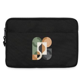 Geometric Yin Yang Circle Art - Laptop bag 13" - black - Front