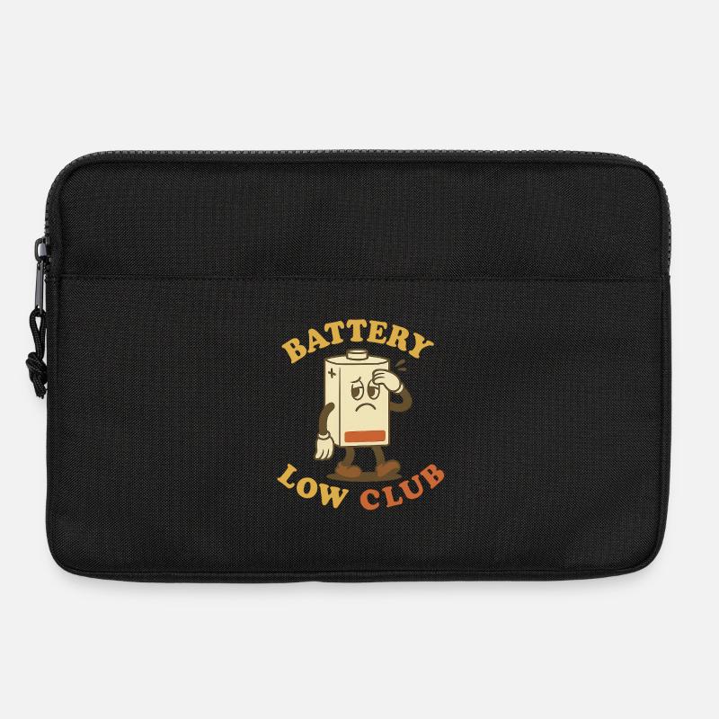 Schläger mit niedrigem Batteriestand - Laptoptasche 13" - Schwarz