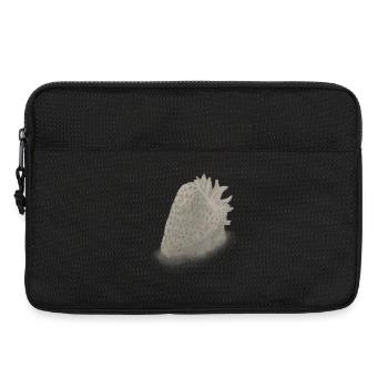 Fraise vintage esquissée - Sacoche pour ordinateur portable 13 pouces - noir - Devant