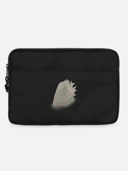 Sketched Vintage Strawberry - Laptop bag 13" - black