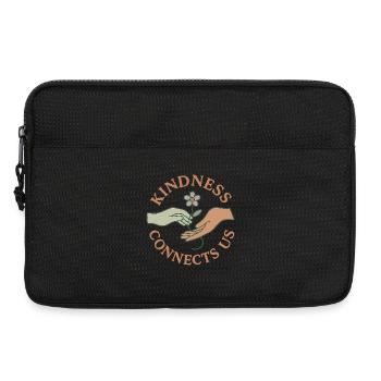 Friendliness unites us - Laptop bag 13" - black - Front