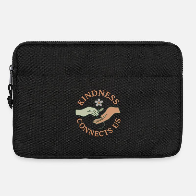 Freundlichkeit verbindet uns - Laptoptasche 13" - Schwarz