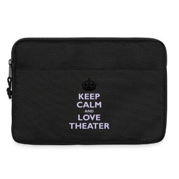 Keep Calm & Love Theater - Laptoptasche 13" - Schwarz - Vorne