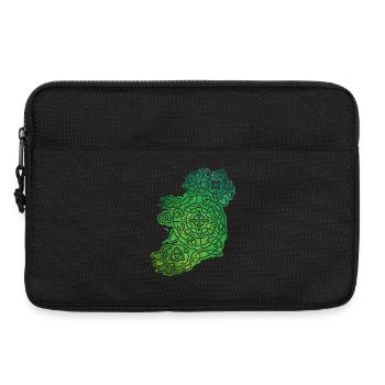 Celtic Map of Ireland - Laptoptasche 13" - Schwarz - Vorne