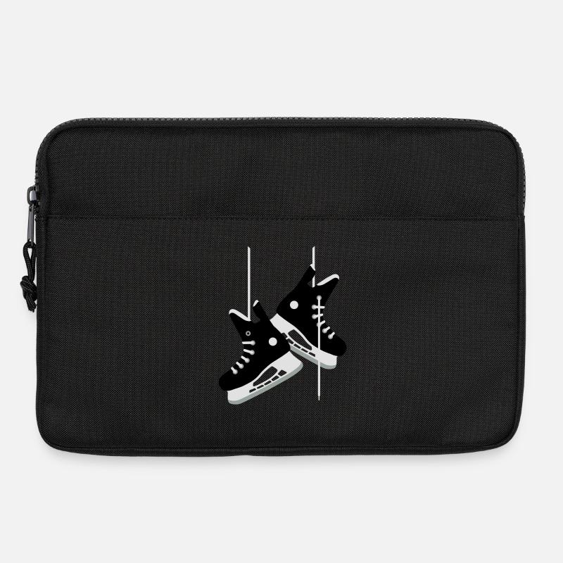 Eishockey Schlittschuhe - Laptoptasche 13" - Schwarz