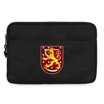 Armoiries du Lion Finlande - Sacoche pour ordinateur portable 13 pouces - noir - Devant