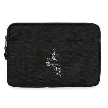 Strudel - Linie / weiß - Laptoptasche 13" - Schwarz - Vorne