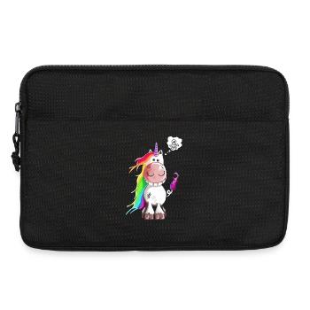 Skull Unicorn - Unicorns - Comic - Laptop bag 13" - black - Front
