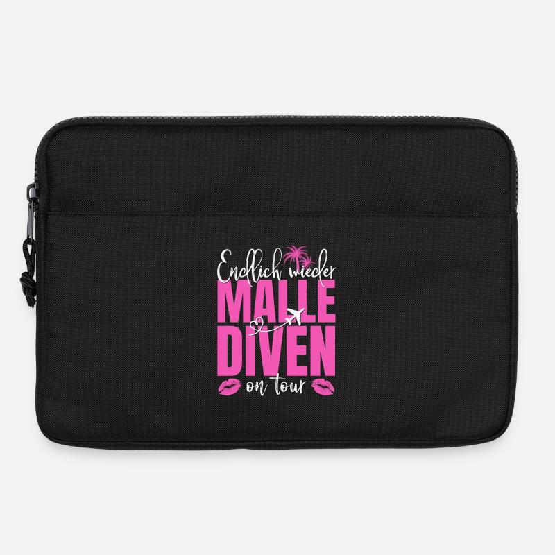 Mallorca Spruch Endlich Wieder Malle Diven On Tour - Laptoptasche 13" - Schwarz