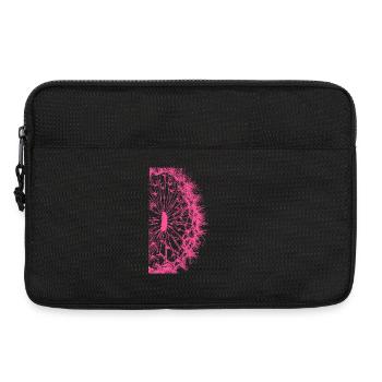 Ligne pissenlit / rose - Sacoche pour ordinateur portable 13 pouces - noir - Devant