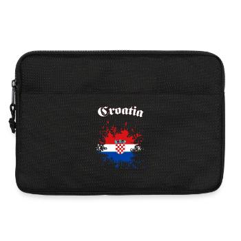 Kroatien Splatter Croatia - Laptoptasche 13" - Schwarz - Vorne
