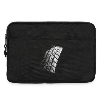 Reifenabdruck / Reifen / Motorrad / Auto - Laptoptasche 13" - Schwarz - Vorne