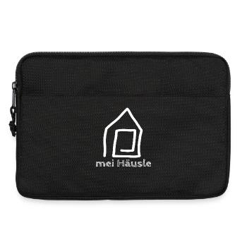Mei Häusle / Haus / Wohnung / Trend / Sprüche - Laptoptasche 13" - Schwarz - Vorne