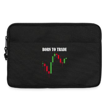Born to Trade Trading Aktien Börse - Laptoptasche 13" - Schwarz - Vorne
