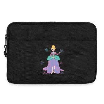 Prinzessinnen-Fantasie mit Blumenherz - Laptoptasche 13" - Schwarz - Vorne