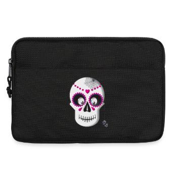 Sugar Skull - Laptoptasche 13" - Schwarz - Vorne