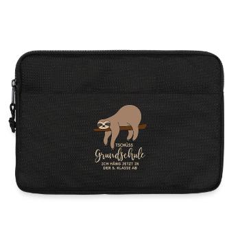 Abschluss Grundschule 5. Klasse Tschüss Faultier - Laptoptasche 13" - Schwarz - Vorne