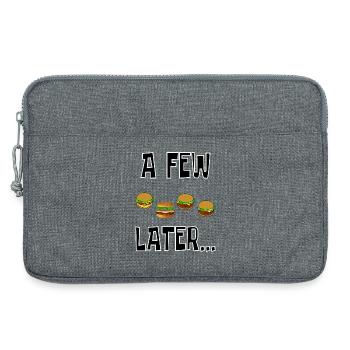 ein paar Hamburger später - Laptoptasche 13" - Grau meliert - Vorne