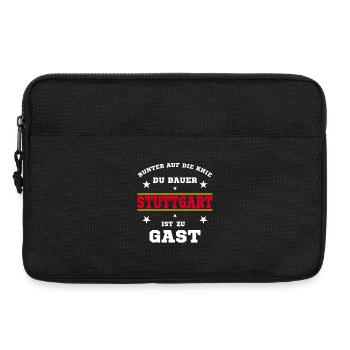Stuttgart Fussball Fan Stadion - Laptoptasche 13" - Schwarz - Vorne